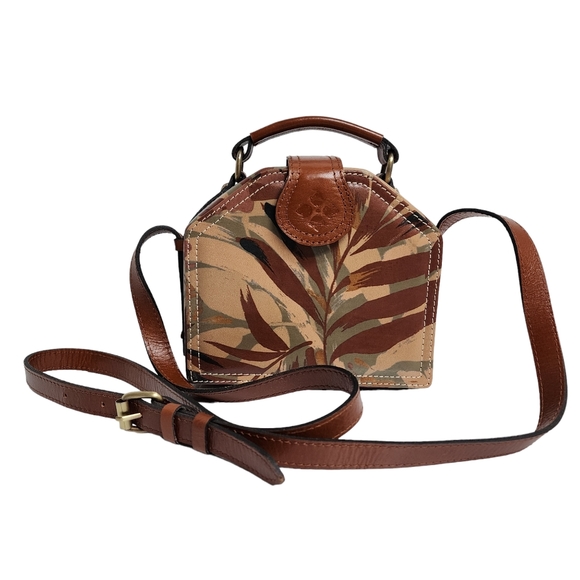 Patricia Nash Handbags - PATRICIA NASH PALM LEAVES MARINA MINI SATCHEL OR CROSSBODY